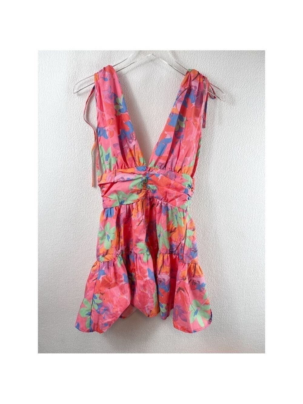NWOT AsYou Vibrant Floral Mini Dress Size 6 - Picture 3 of 5